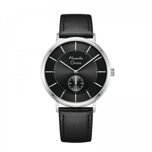 Alexandre Christie AC 8493 Silver Black Man MSLSSBA